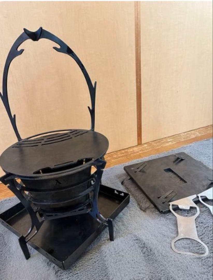 トリパスプロダクツ　グルグルファイヤーS、調理鉄板、風防セット
