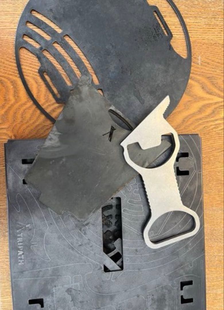 トリパスプロダクツ　グルグルファイヤーS、調理鉄板、風防セット