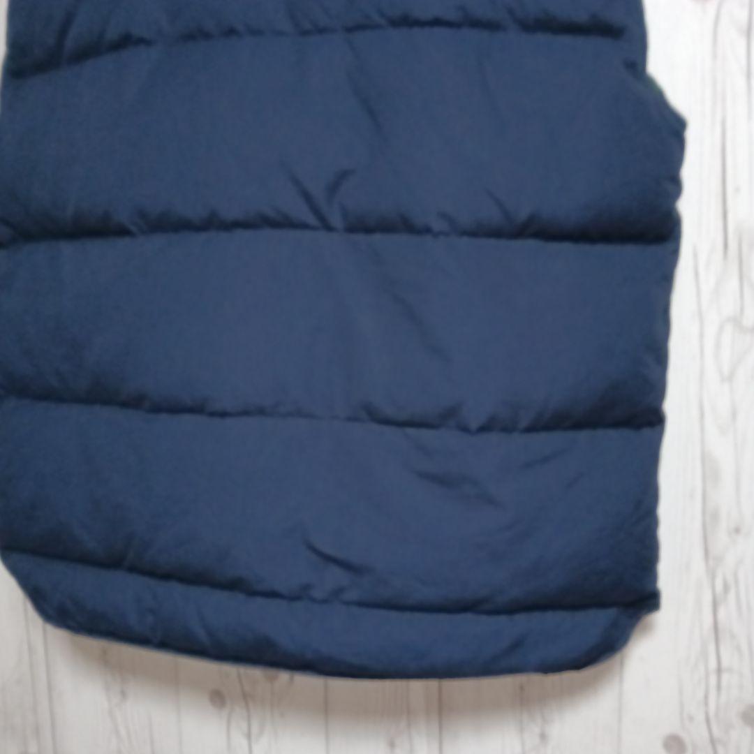 白タグ★Eddie Bauer エディバウアー　ダウンベスト　メンズL 紺　古着