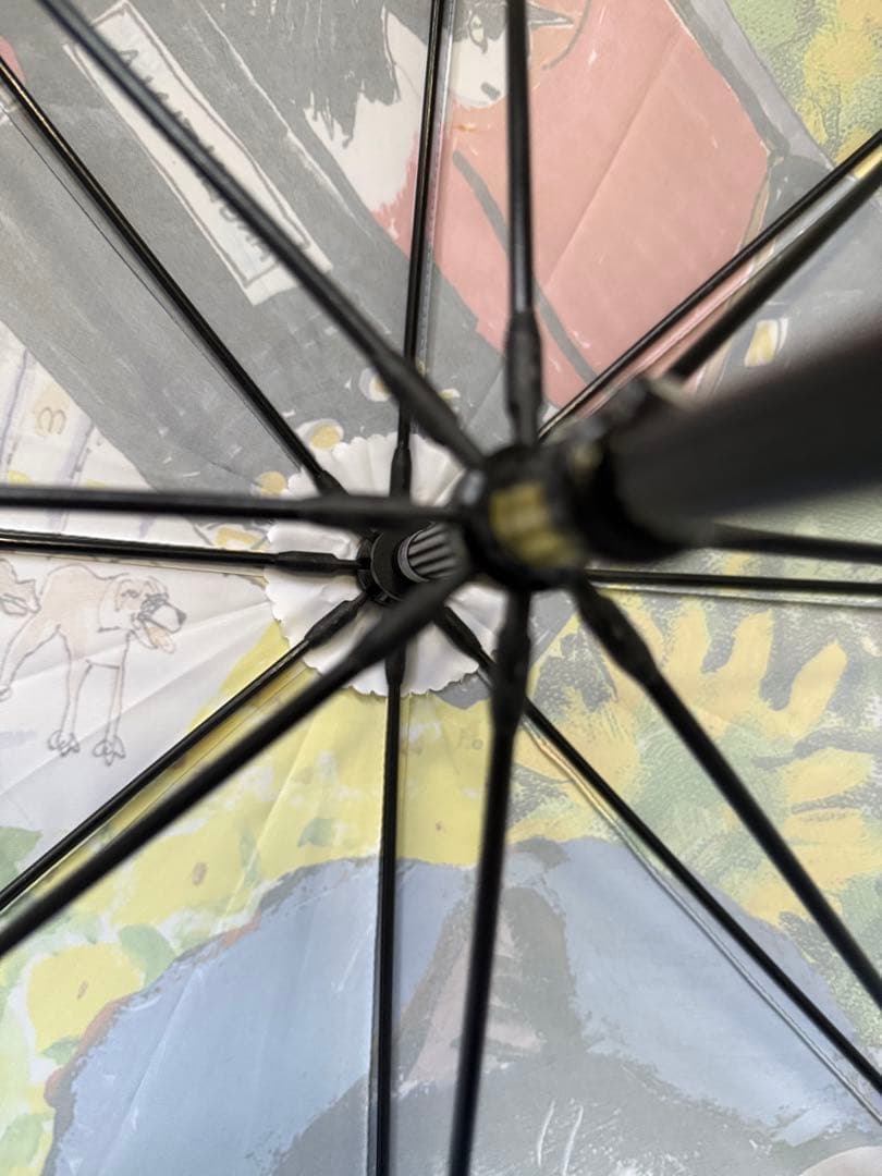 【人気】マンハッタナーズ　手開き式　雨傘　耐風式　素敵なマンハッタン　長傘