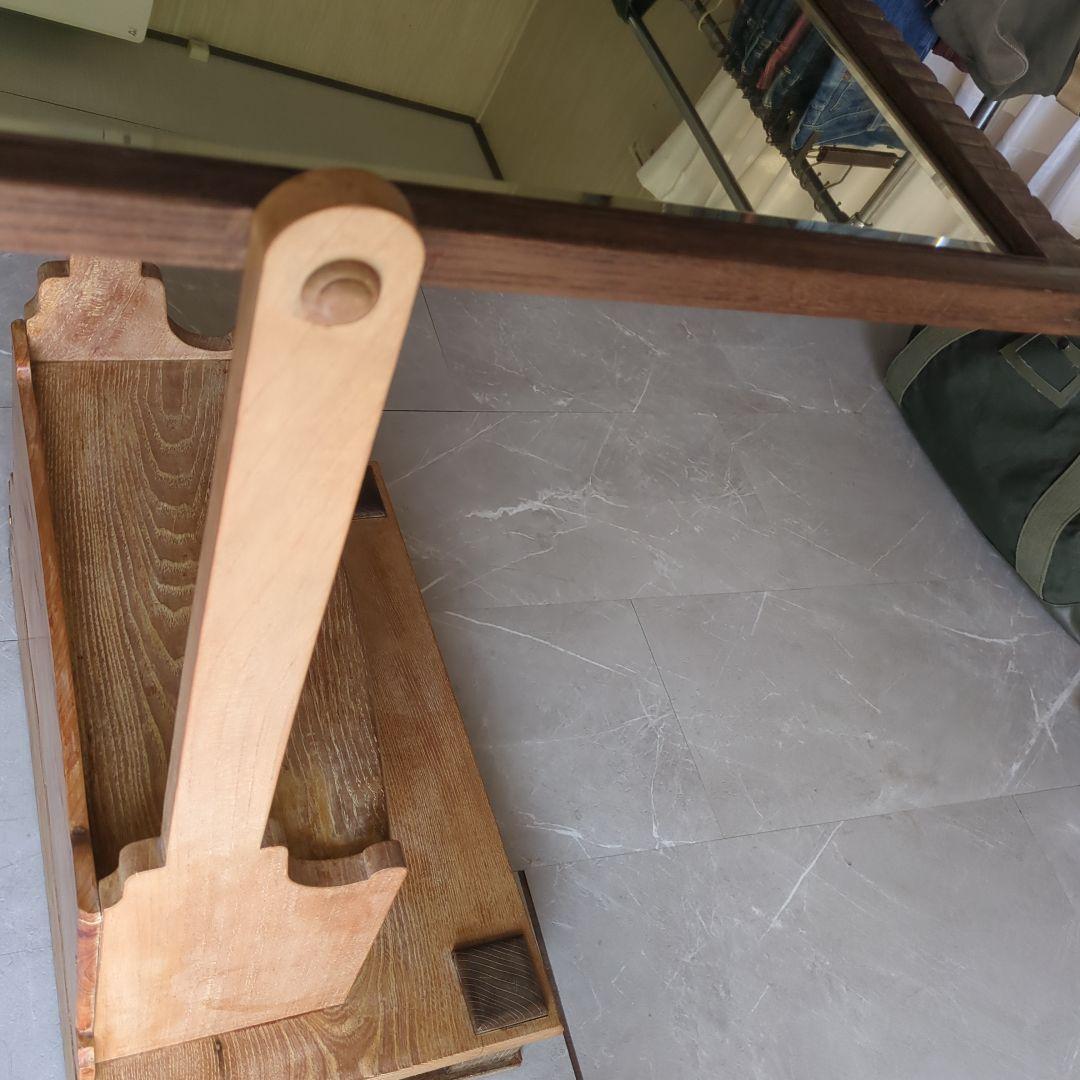 ブロカント古道具大正時代アンティークドレッサー　鏡台　姿見