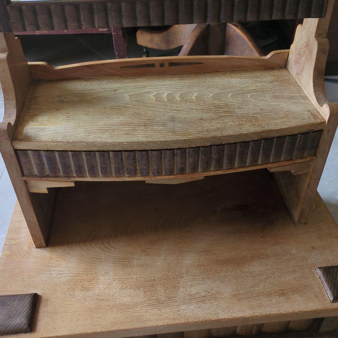 ブロカント古道具大正時代アンティークドレッサー　鏡台　姿見