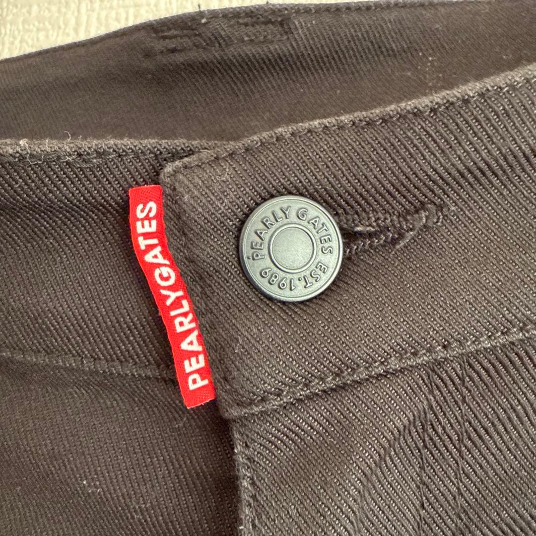 パーリーゲイツ　パンツ　黒　ブラック　5 L スリット入り　オールシーズン