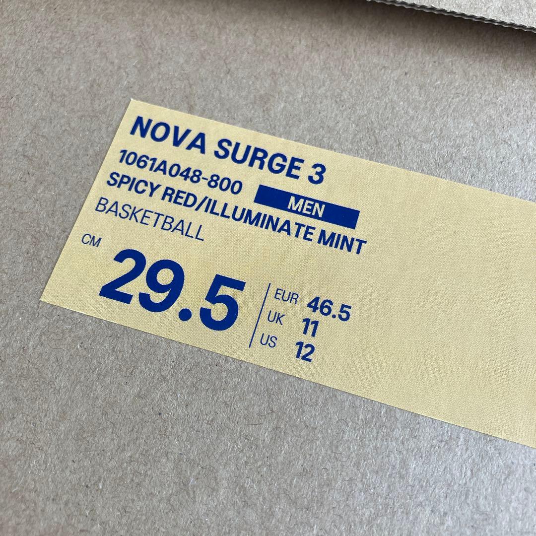 【美品】アシックス asics NOVASURGE3 29.5センチ