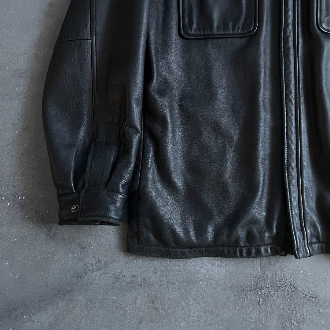 ジャケット・アウター 90's \"ALFANI\" Double-Zip Leather Jacket