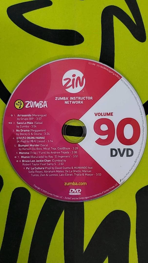 ZUMBA　ズンバ　ZIN90　CD ＆ DVD　インストラクター専用