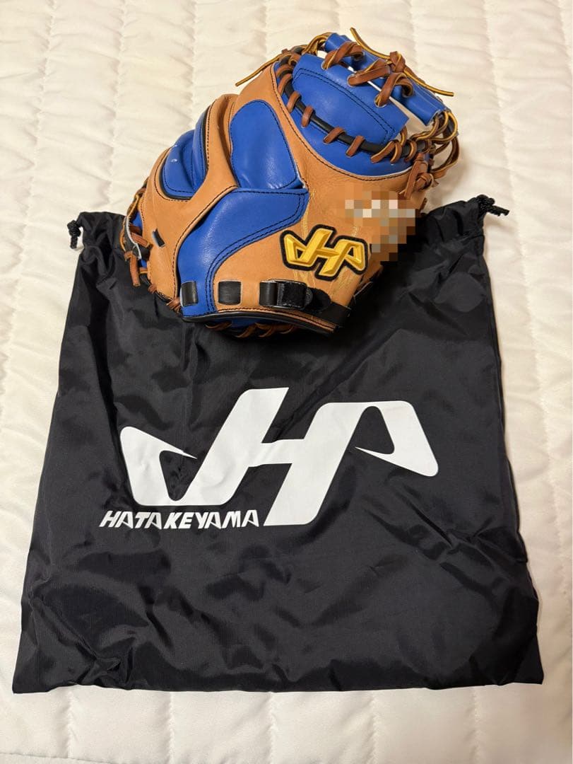 実戦未使用☆HATAKEYAMAハタケヤマ軟式ゴールドオーダーキャッチャーミット