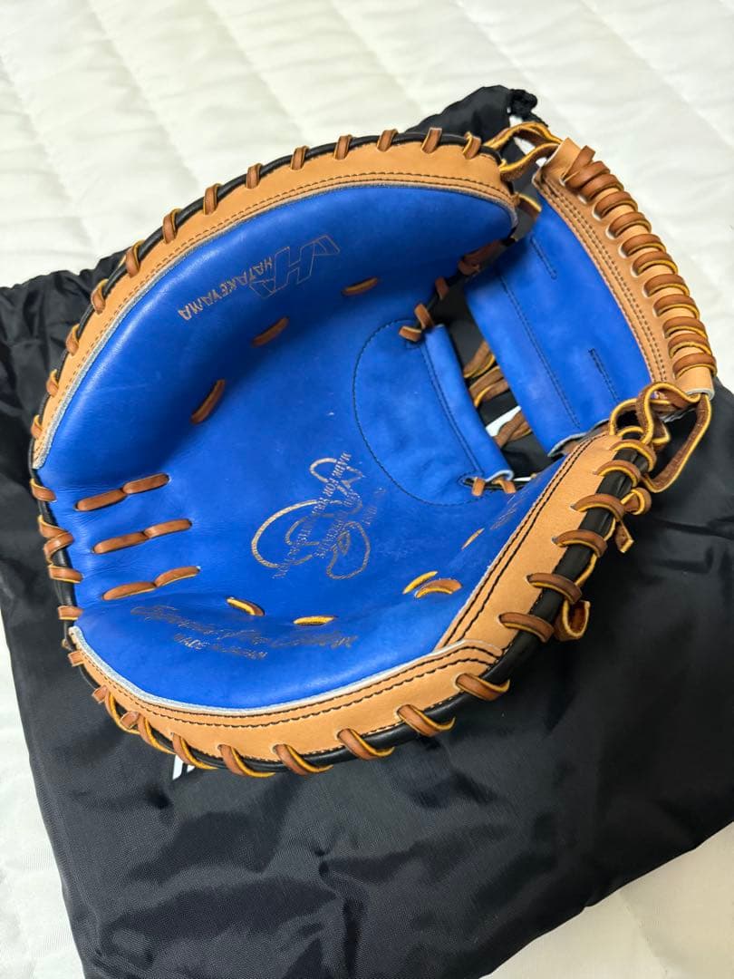 実戦未使用☆HATAKEYAMAハタケヤマ軟式ゴールドオーダーキャッチャーミット