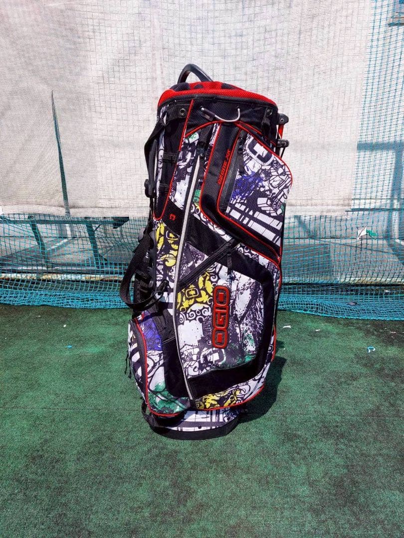 【中古】OGIO オジオ OZONE XX 9.0型 アスリート キャディバッ