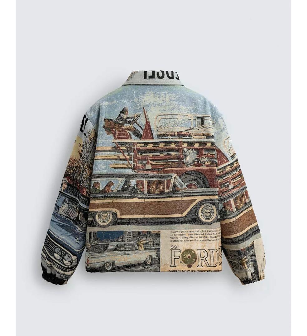 タグ付き新品★ZARAのフォードジャガードパフジャケット★Lサイズ★単一★完売品