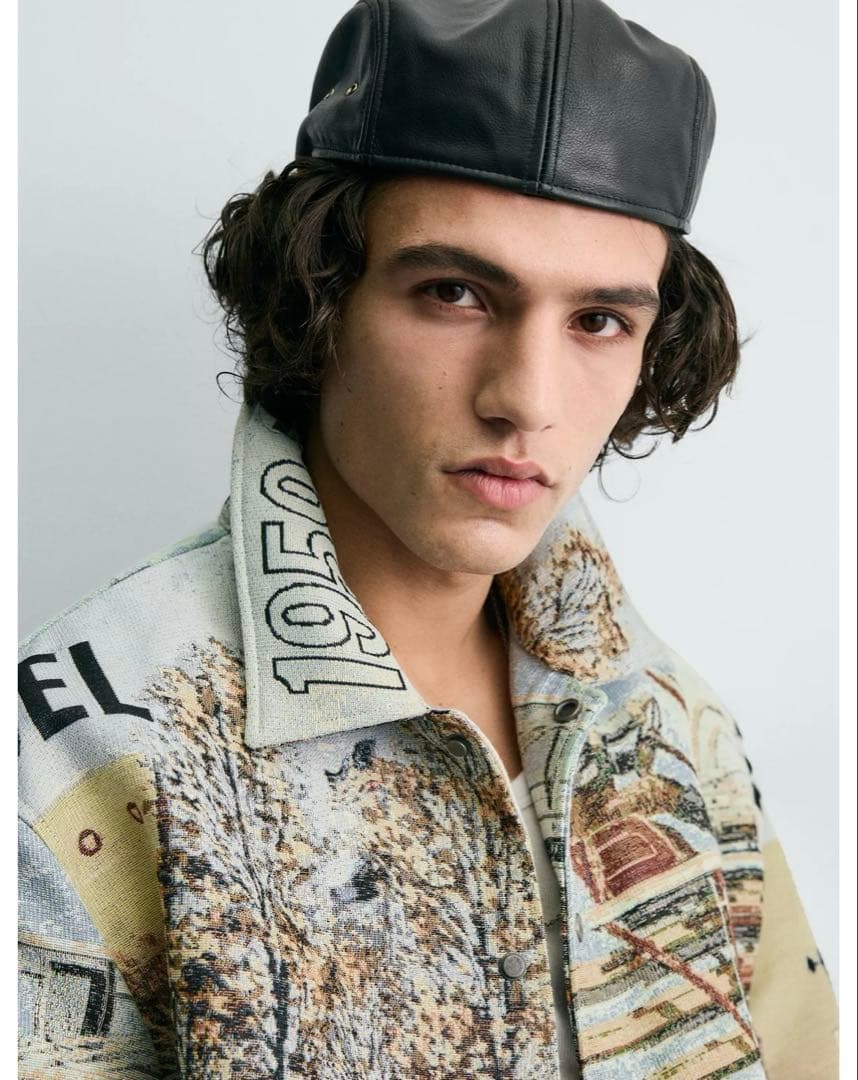 タグ付き新品★ZARAのフォードジャガードパフジャケット★Lサイズ★単一★完売品