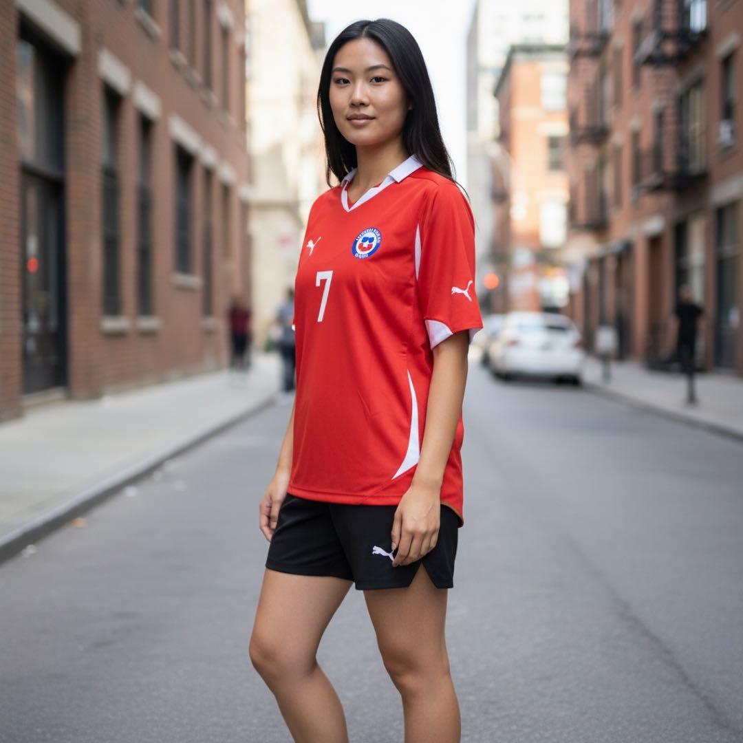 【Used】サッカーユニフォームPumaチリ代表 10/11 sanchez 7