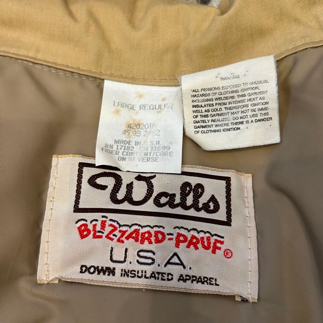 90s USA製　Walls Blizzard-Pruf ダウンベスト　L