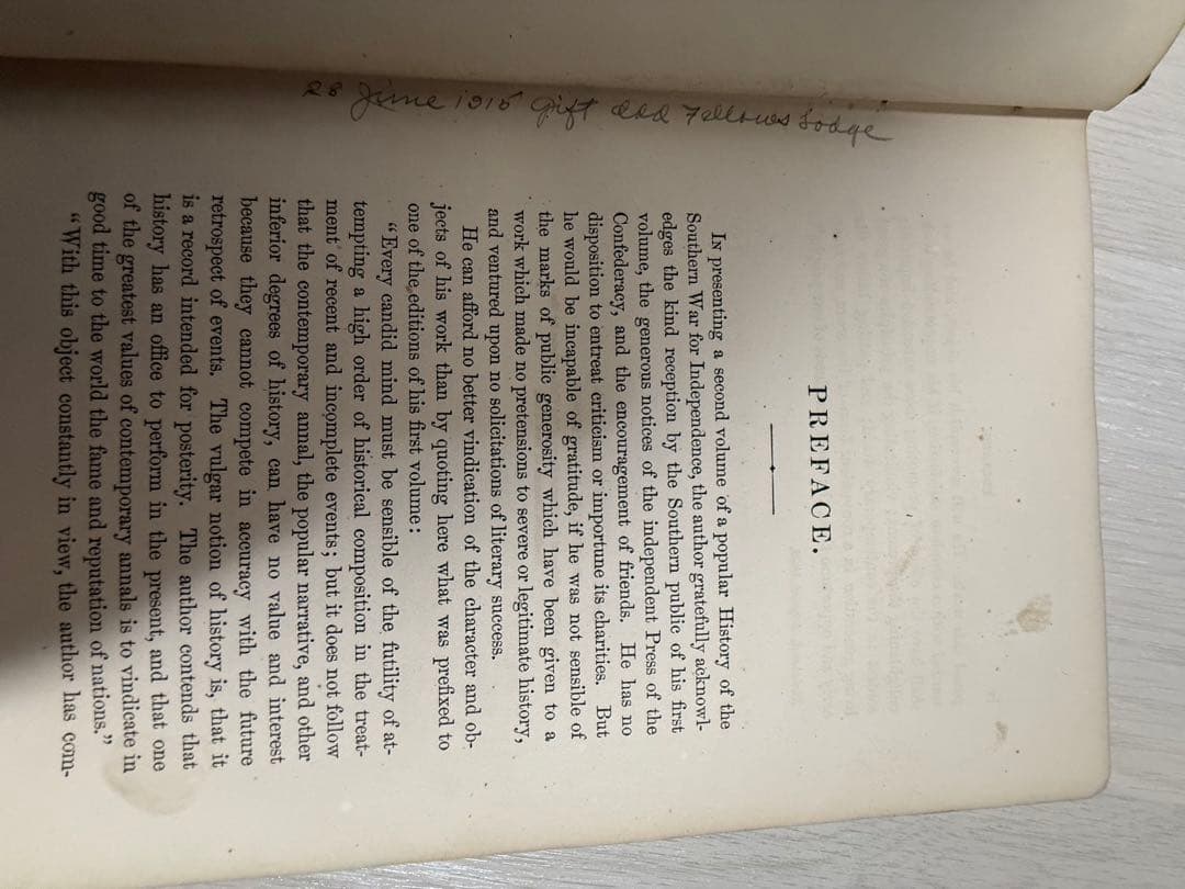 【歴史書】古書1864年 南北戦争史 金箔装飾 / 米国ロッジ蔵書印あり