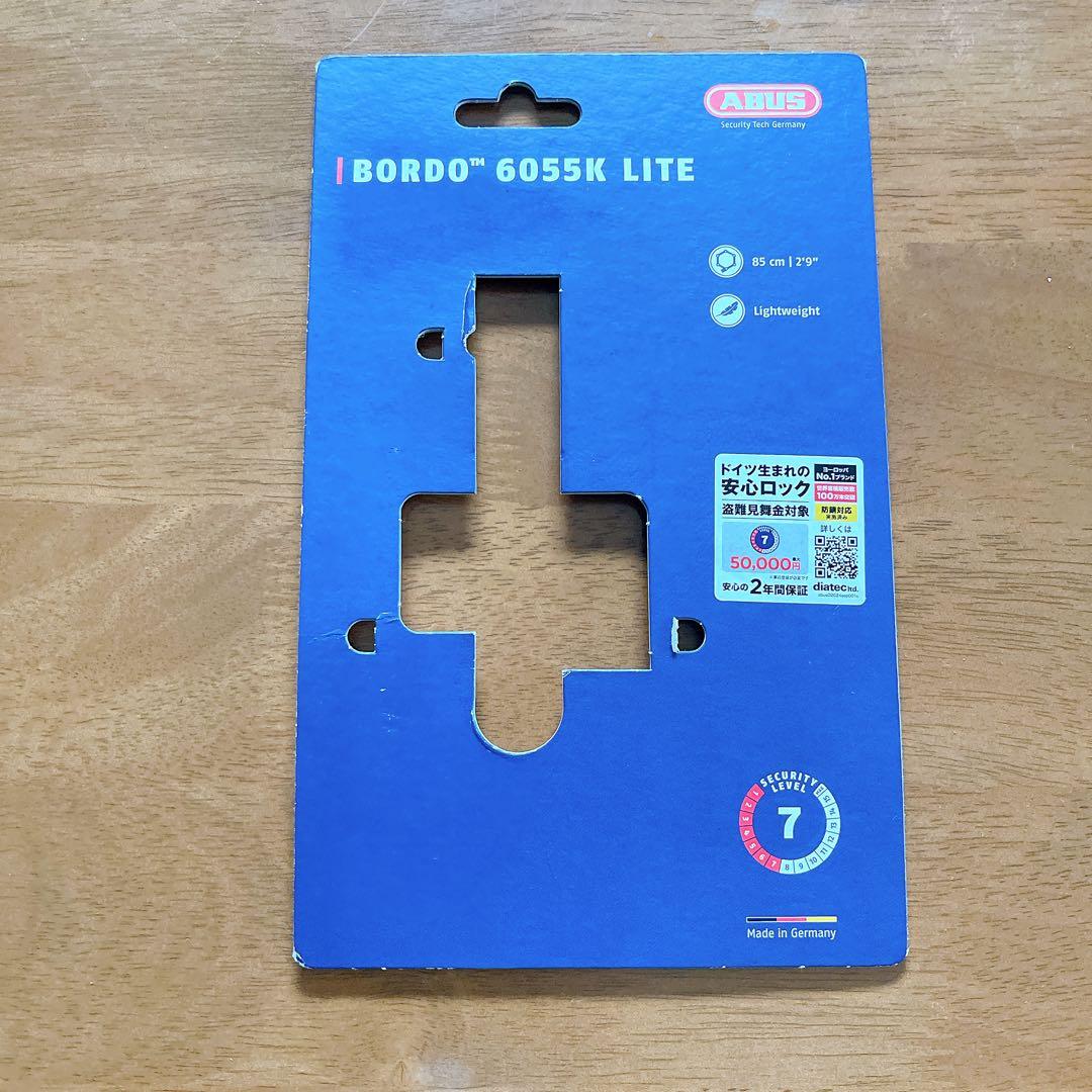 極美品】ABUS BORDO LITE 6055K/85 ブレードロック アブス