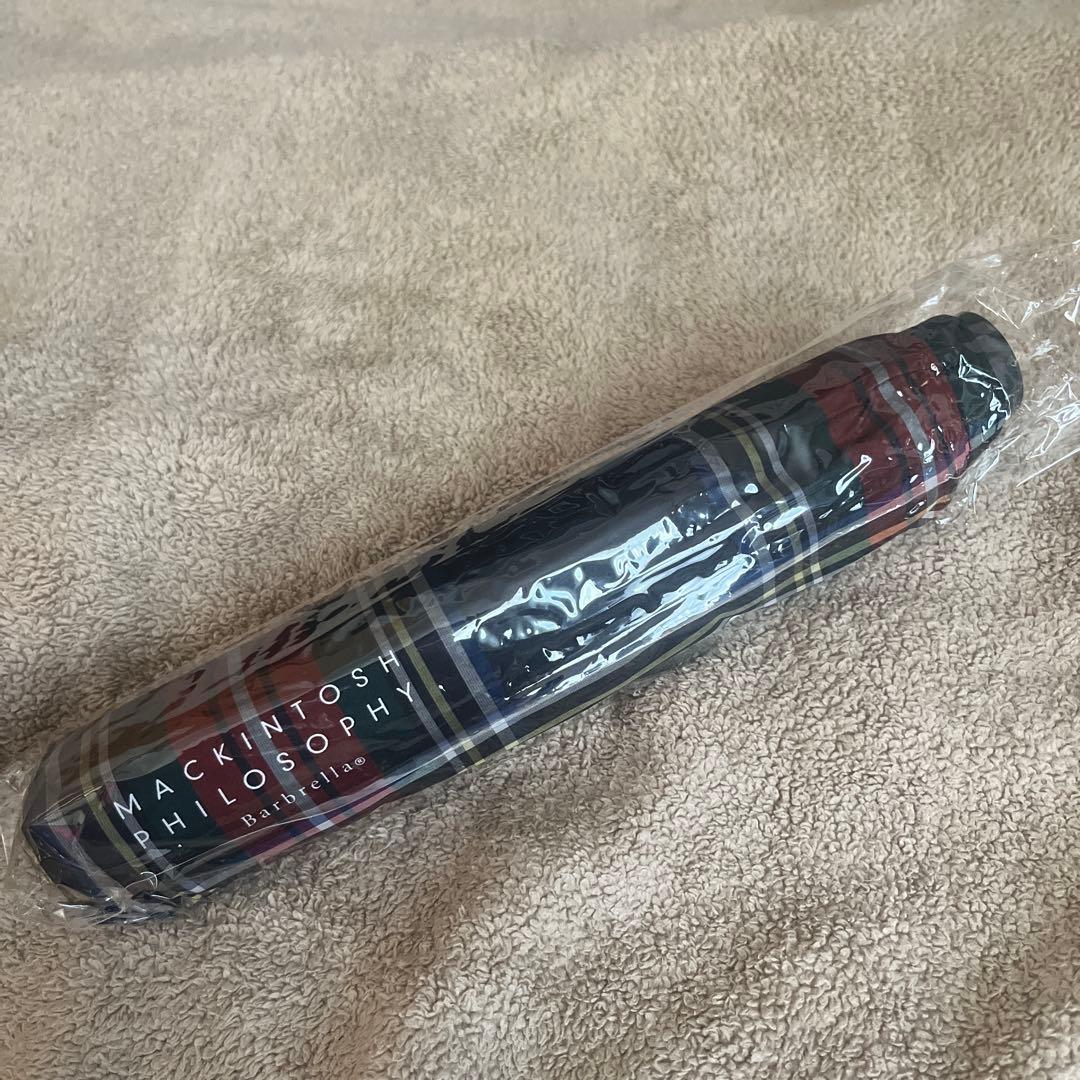 マッキントッシュ　バーブレラ ブラック×レッド系 チェック タグ付新品