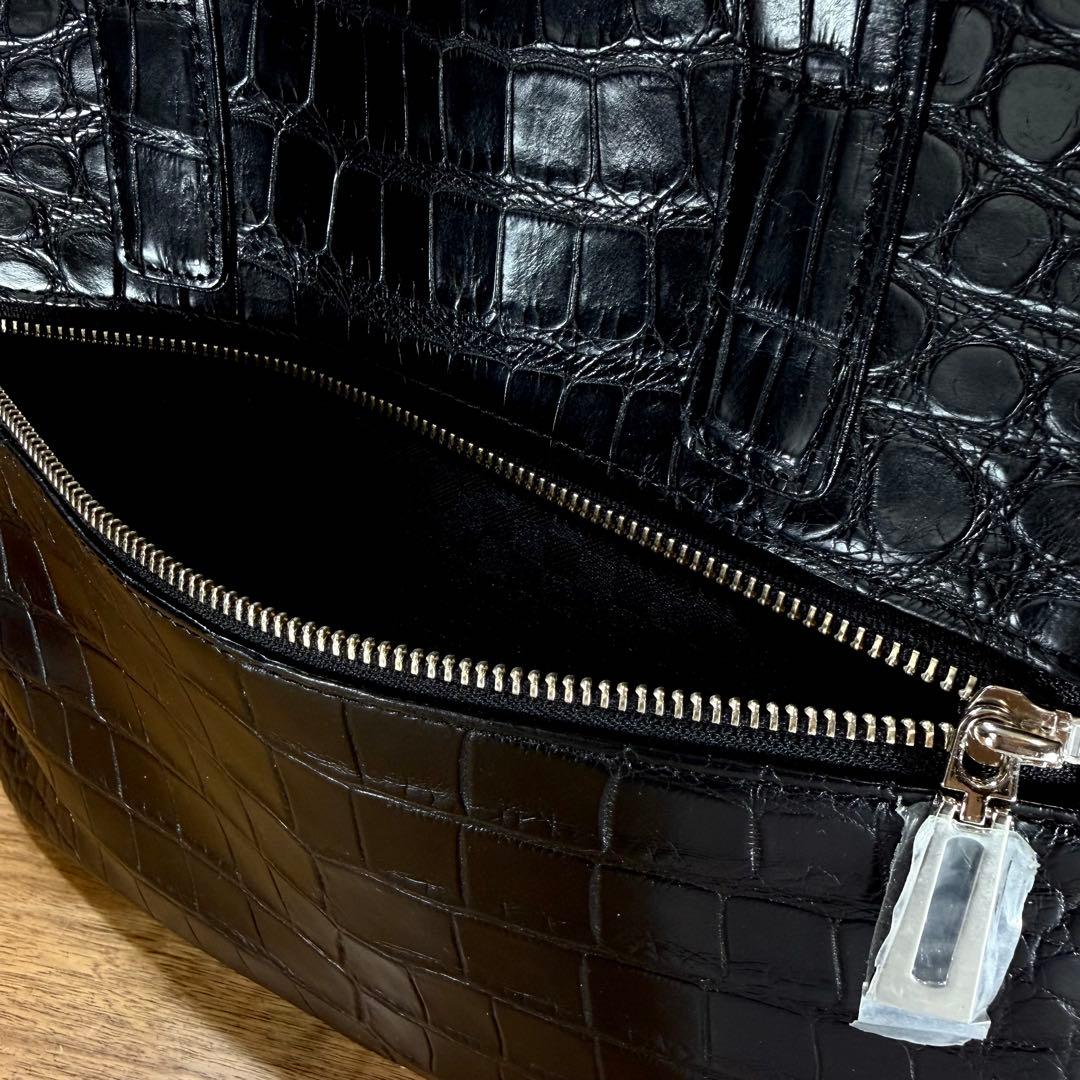 新品 JRA公認 定68万 最高峰 ポロサス クロコダイル 2wayトートバッグ