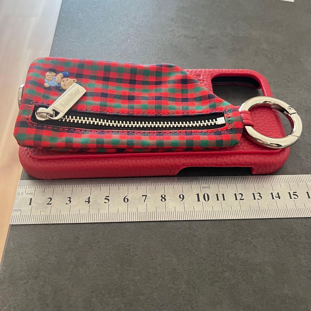 【新品未使用✨】ajew ×ファミリア マルチケース 赤