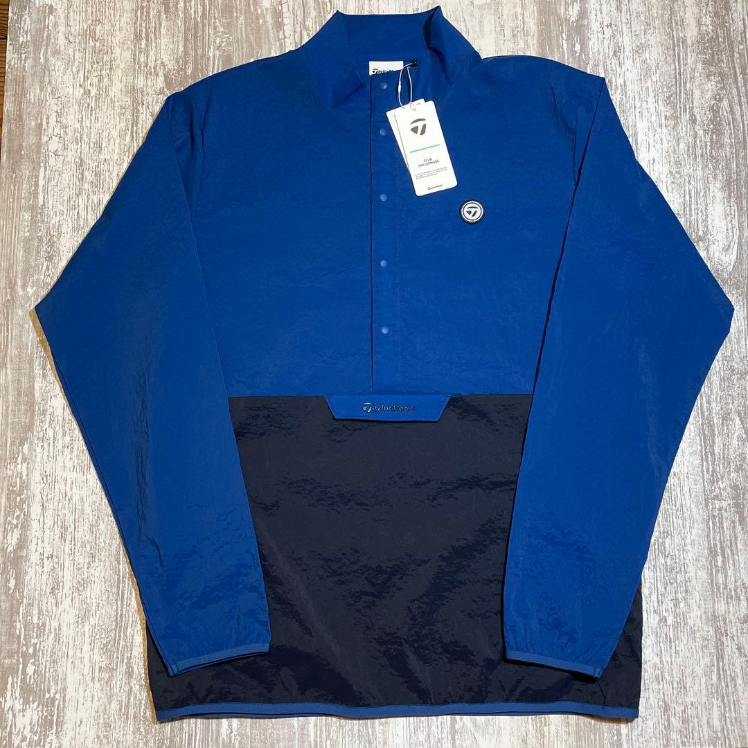 テーラーメイド　ゴルフウェア　プルオーバー　ウィンドジャケット　Lサイズ　ブルー