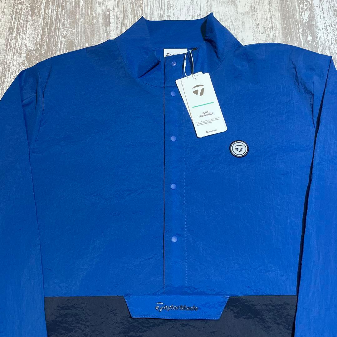テーラーメイド　ゴルフウェア　プルオーバー　ウィンドジャケット　Lサイズ　ブルー