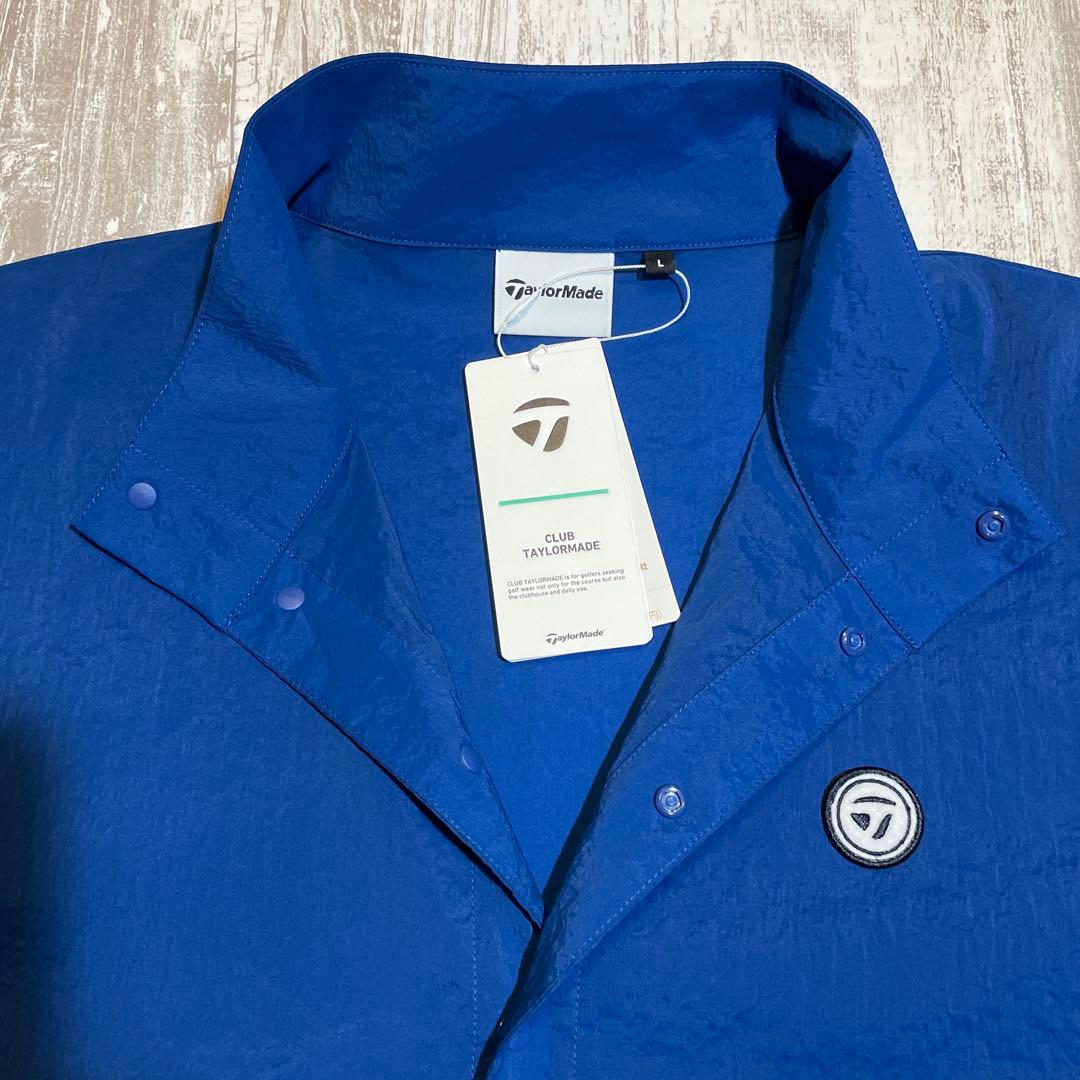 テーラーメイド　ゴルフウェア　プルオーバー　ウィンドジャケット　Lサイズ　ブルー
