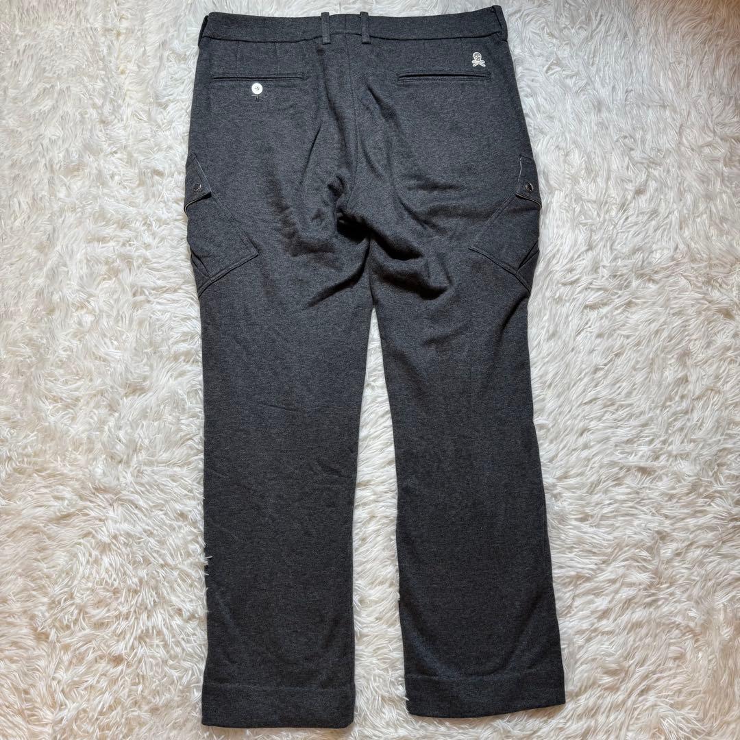 クレイジーソルト様マークアンドロナ カーゴパンツ スウェット スカル グレー L