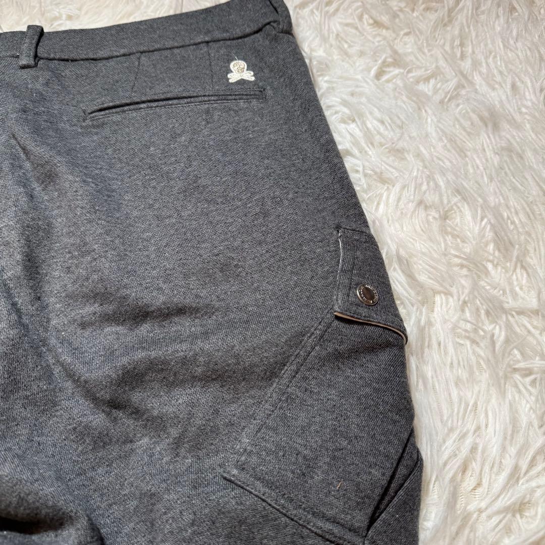 クレイジーソルト様マークアンドロナ カーゴパンツ スウェット スカル グレー L