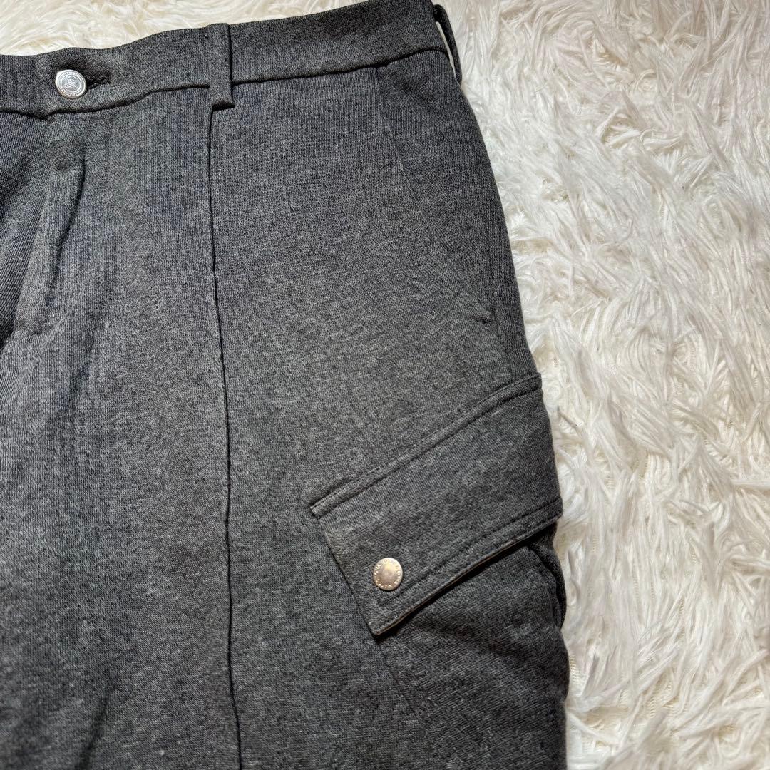 クレイジーソルト様マークアンドロナ カーゴパンツ スウェット スカル グレー L