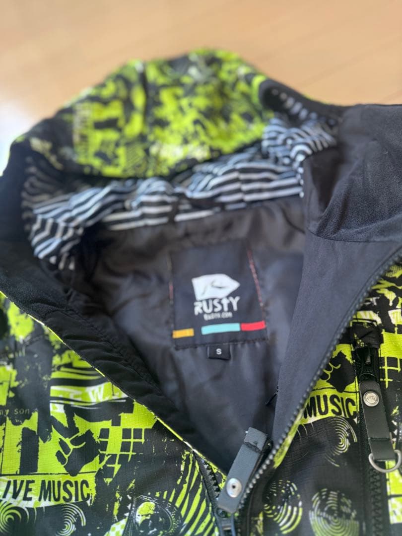 RUSTY スノーボードウェア 蛍光イエロー