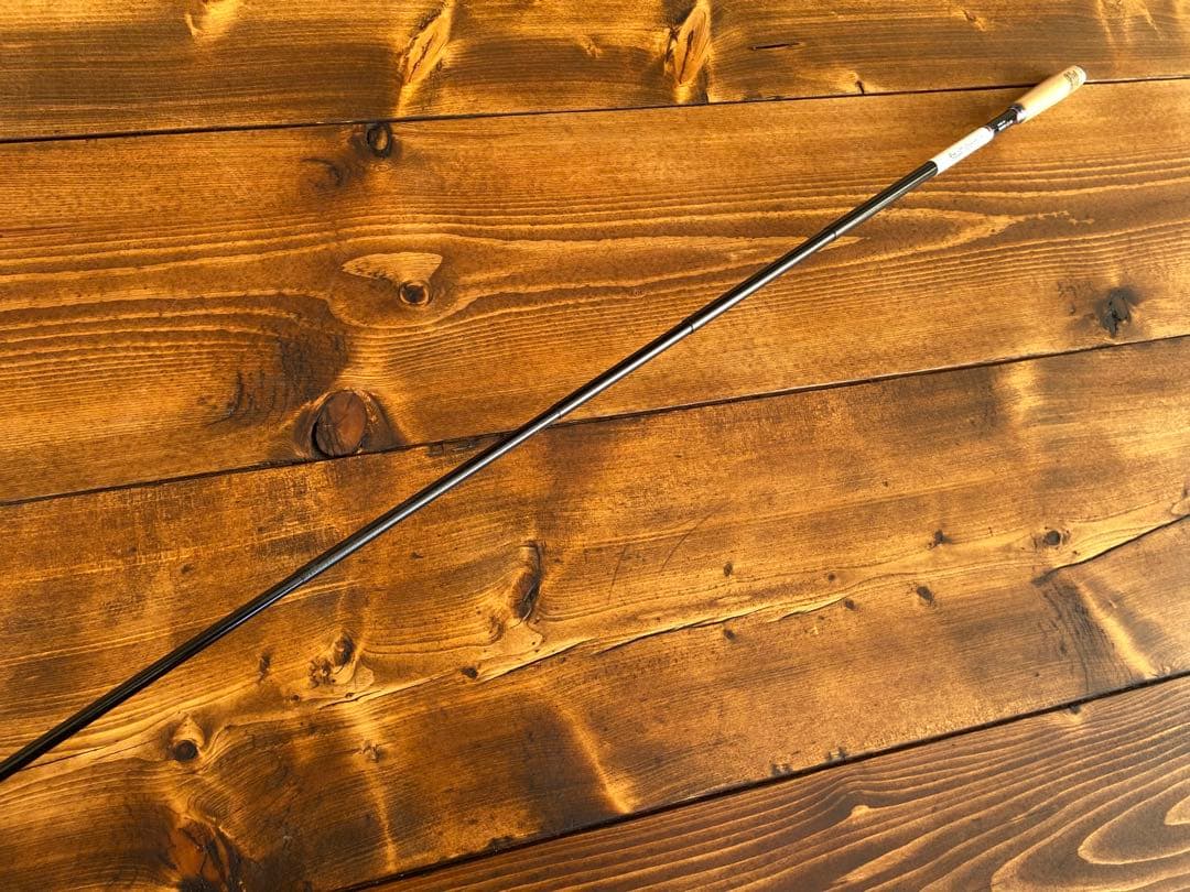 小物釣り竿　タナゴ竿　ブラック×ホワイト　180cm ウッドグリップ　振り出し竿