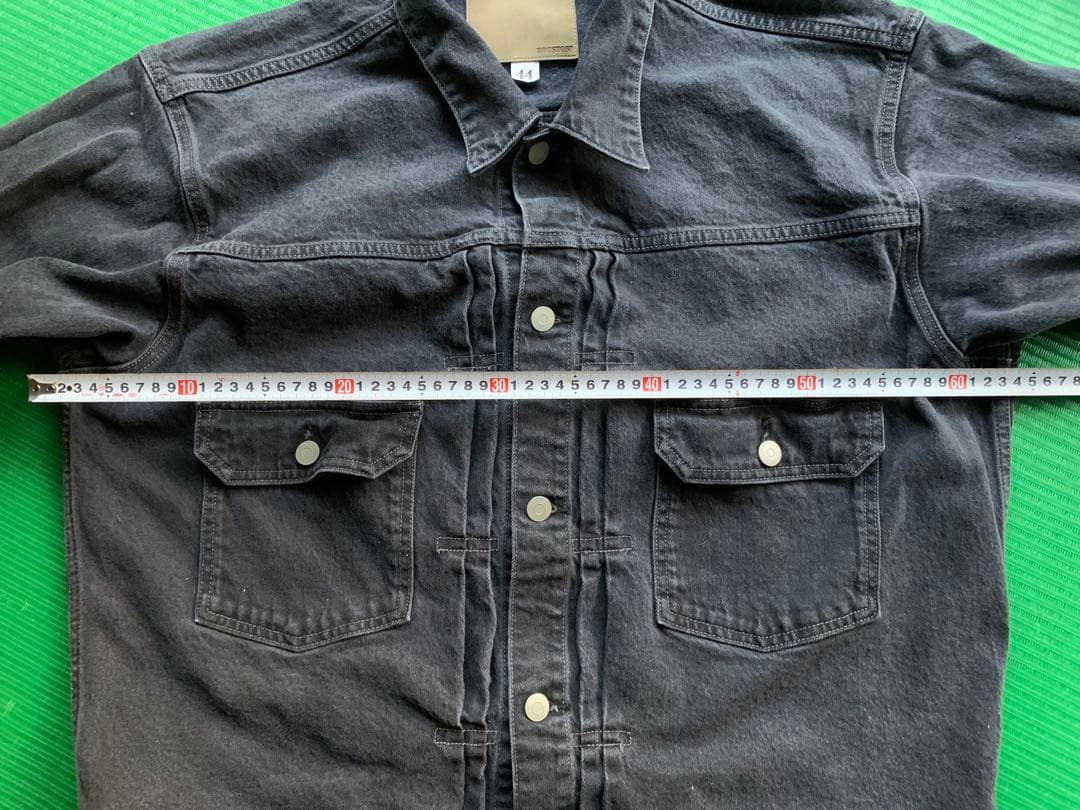 HOUSTON ブラック デニム ジャケット 2nd タイプ コーンデニム 44