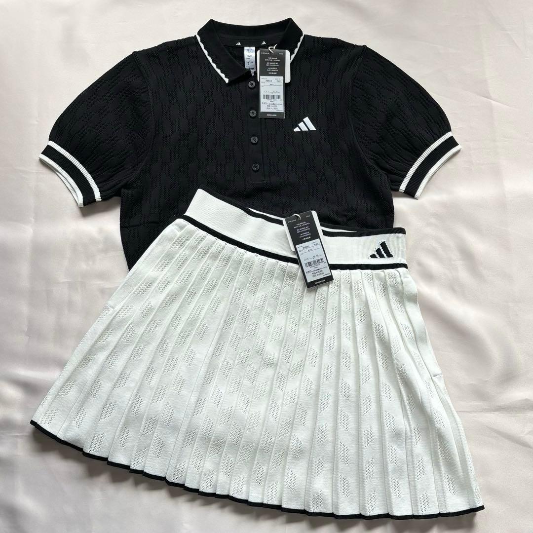 新品adidasゴルフ　春夏上下セットアップ　フェミニン 人気完売品