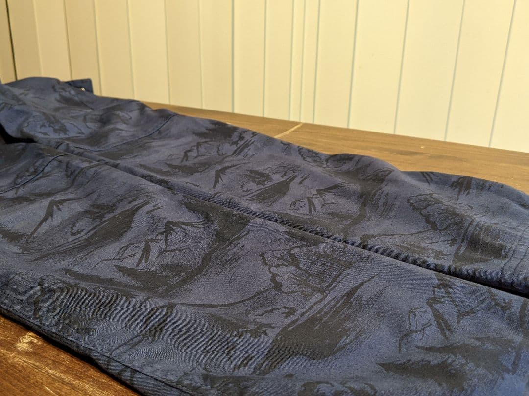 パーリーゲイツ　ジャックバニー　カーゴパンツ　風　ロングパンツ　総柄　ゴルフ　紺