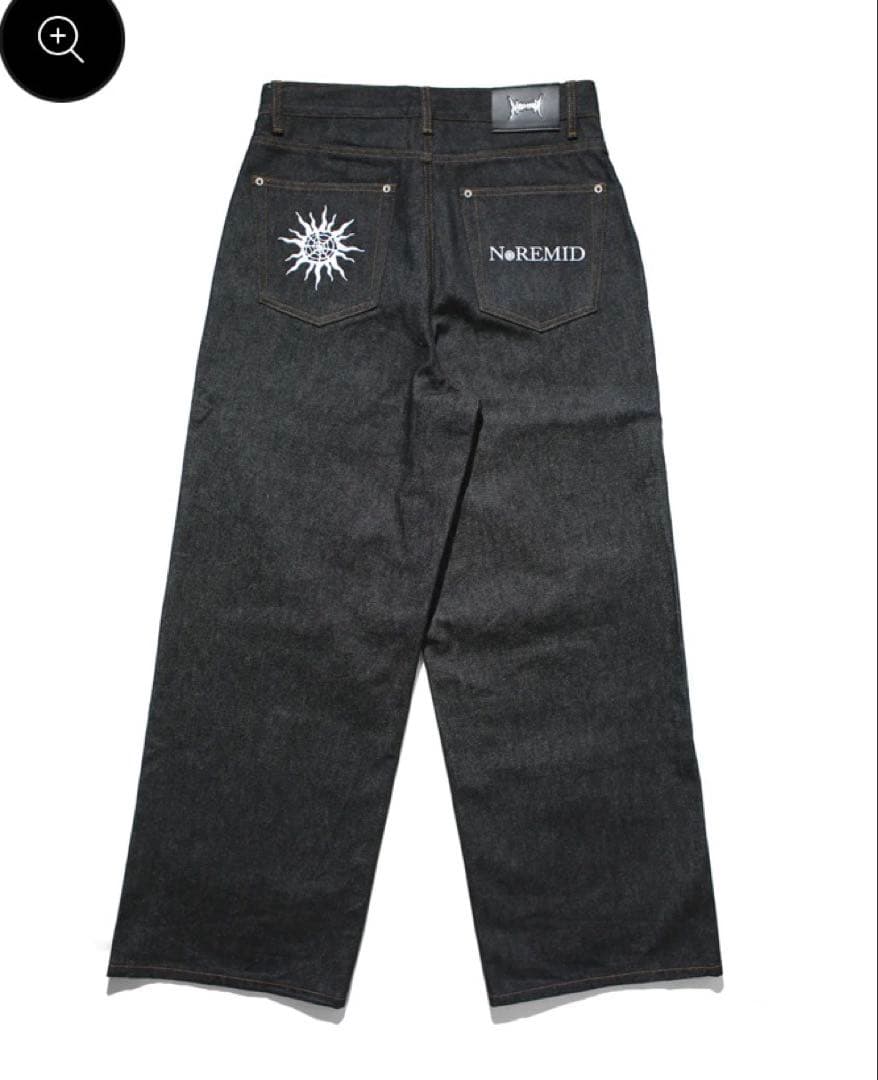 noremidダークデニム ワイドレッグパンツ