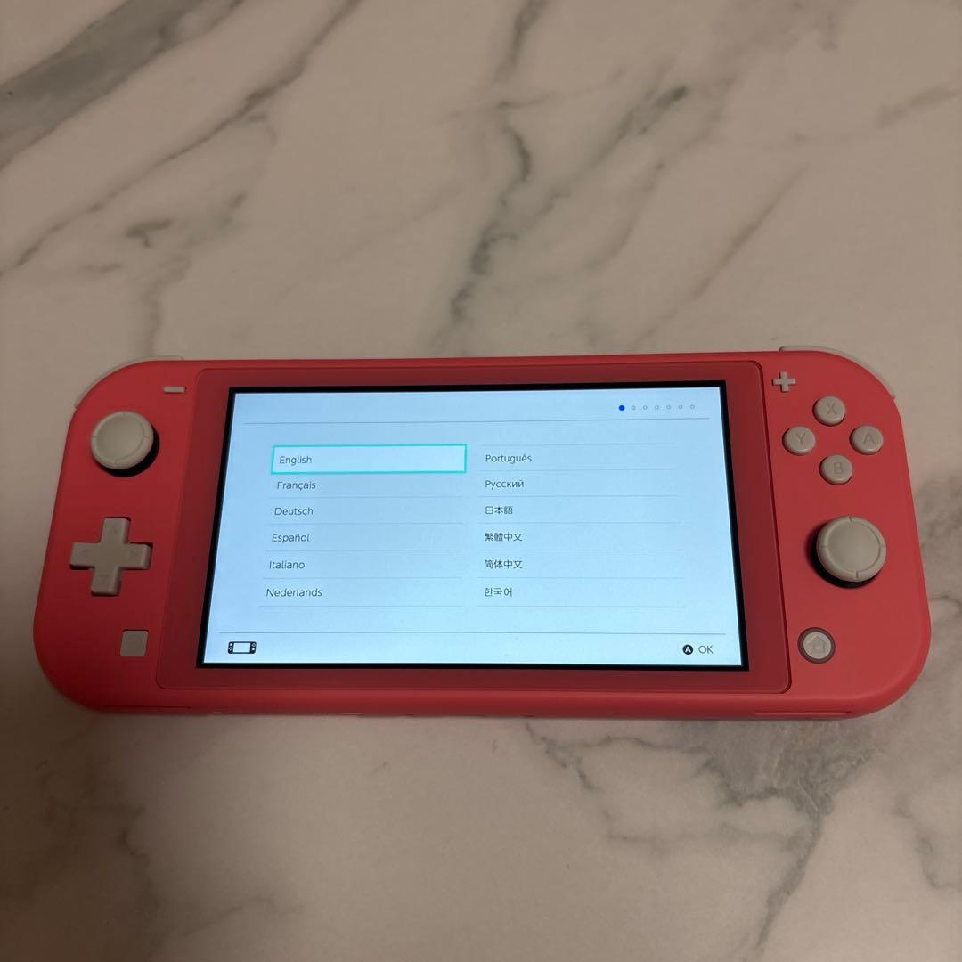 【動作良好】Nintendo Switch Lite コーラル 箱・充電器付