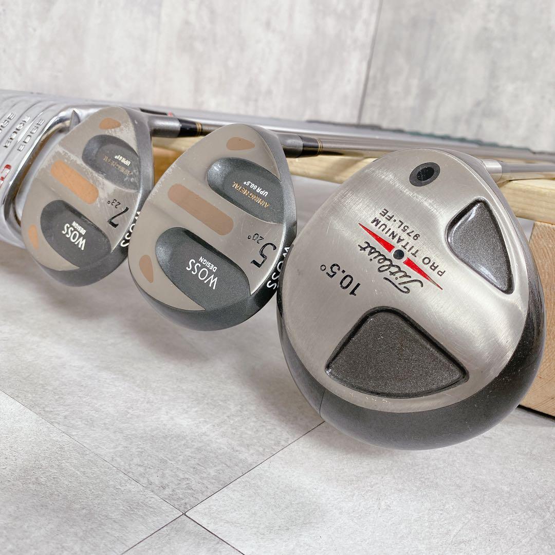 T807 タイトリスト 他 ゴルフクラブ メンズ フルセット 14点 練習 入門