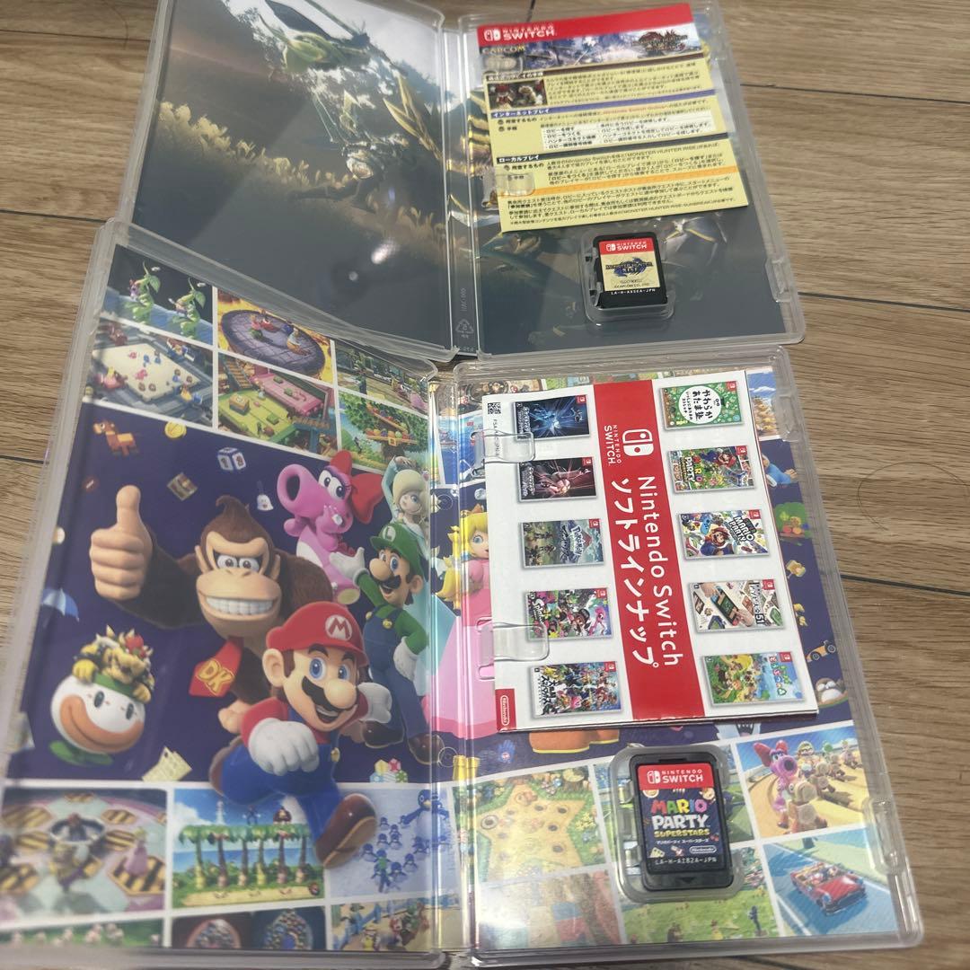 Nintendo Switch モンスターハンターライズ版本体とマリオーパーティ