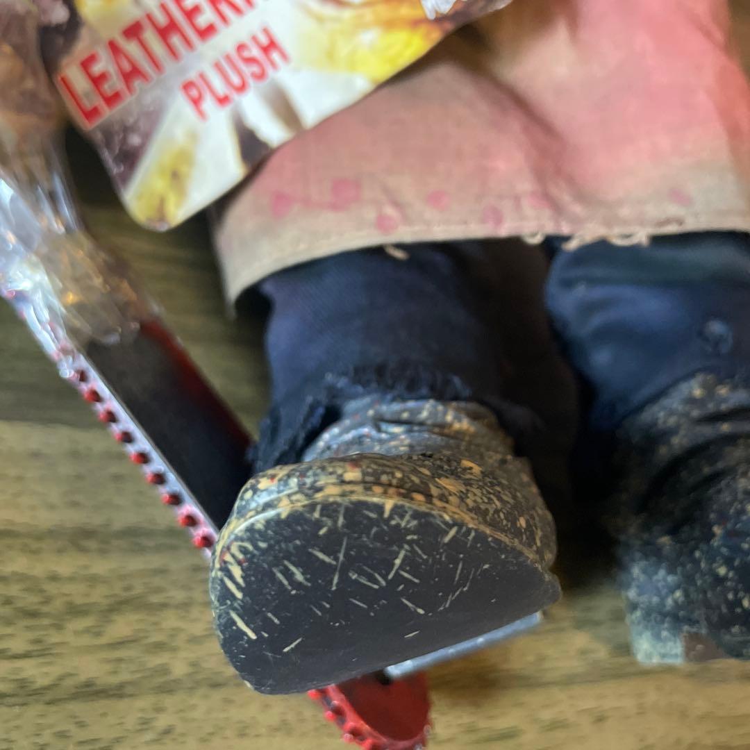 袋入未使用メズコテキサスチェンソーレザーフェイス人形パペットホラーハロウィン①