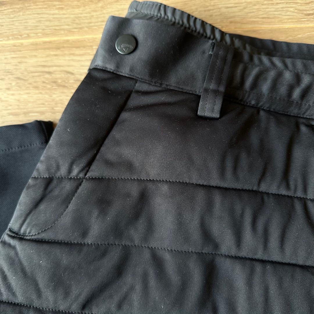 【美品】キャロウェイスターストレッチ切替ジョガーパンツC22226116 M 黒