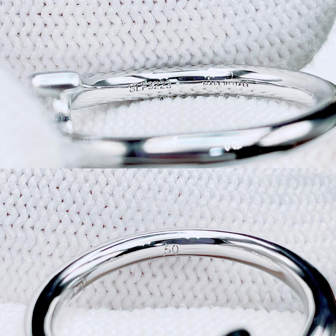 ◇セリーヌ◇ 新品仕上済 トリオンフ リング ロジウムフィニッシュブラス 10号