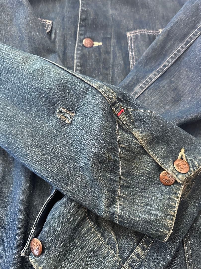 40'S BIGMAC デニムカバーオール 盾タグ 濃紺 ビックマック