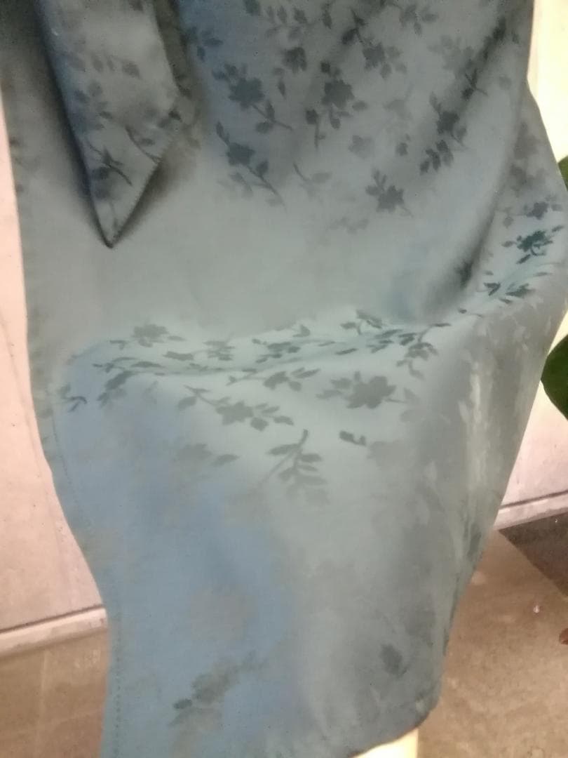 【日本製】S~3L ジャガード織 深緑 茶道お稽古用エプロン127100-70