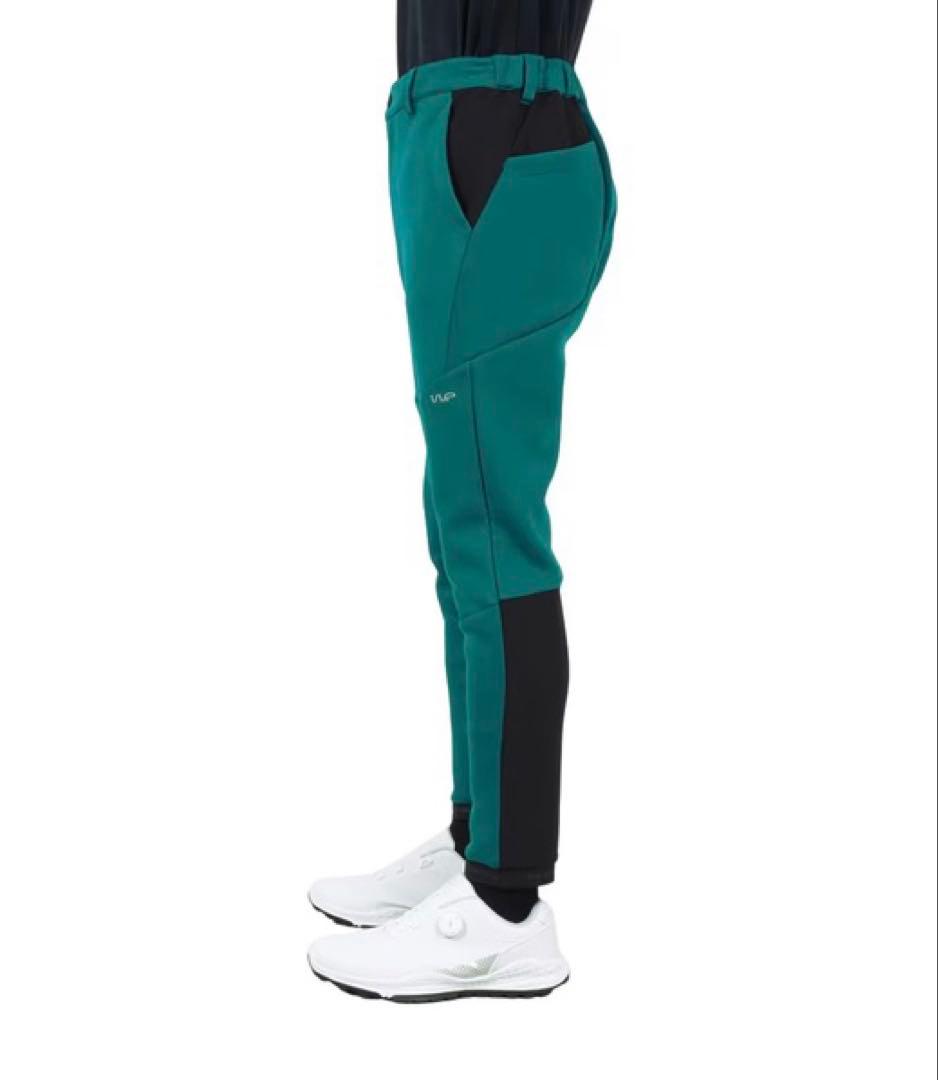 THE WARP ザワープ　メンズ　ストレッチパンツ　グリーン×ブラック
