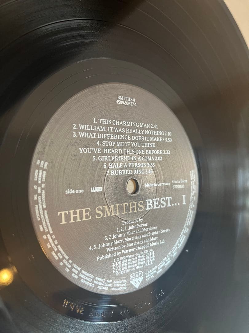 THE SMITHS BEST I UK盤アナログレコード