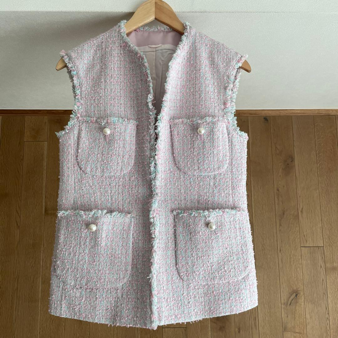 ANAYI アナイ　Eternal Line ファンシーツィード4ポケットジレ