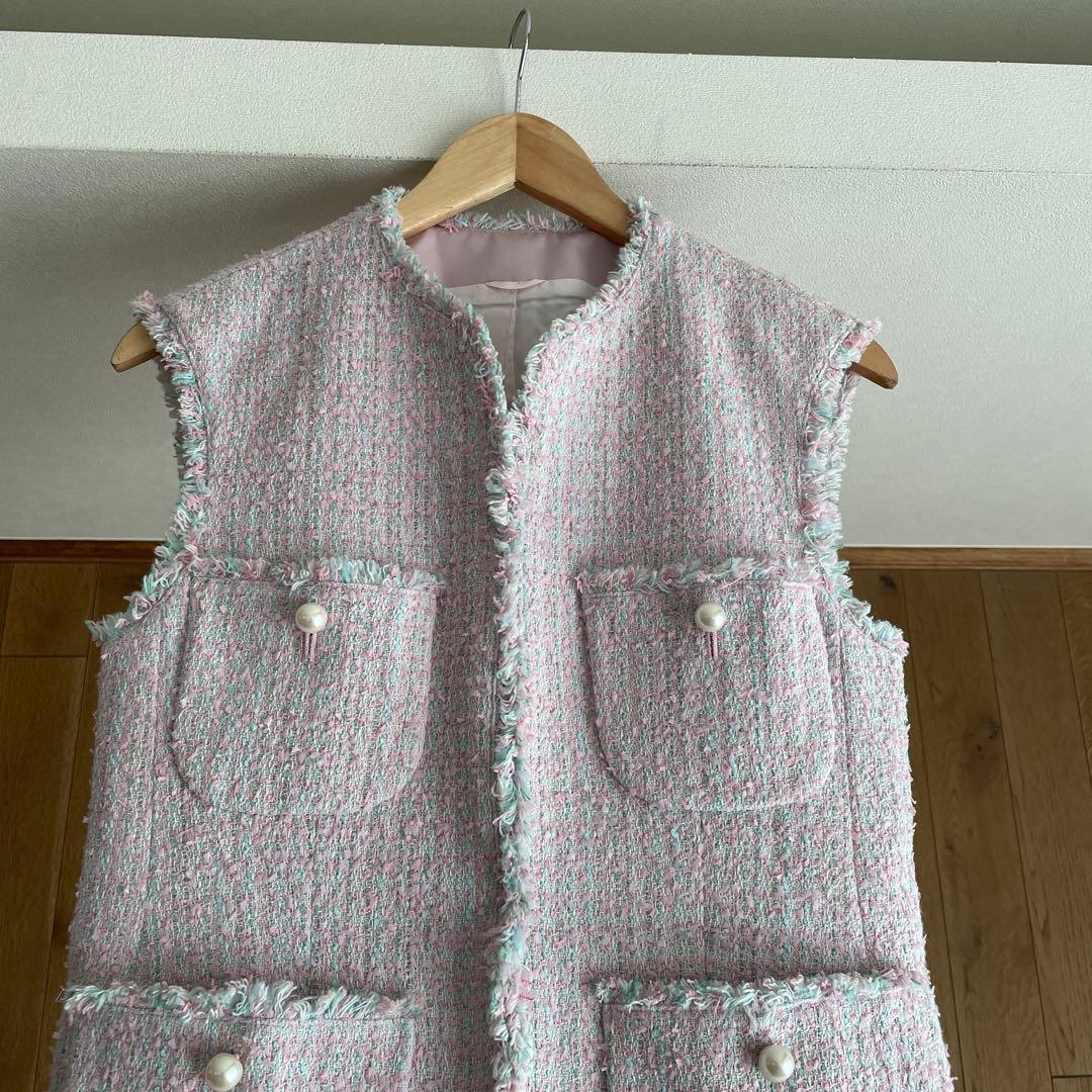 ANAYI アナイ　Eternal Line ファンシーツィード4ポケットジレ