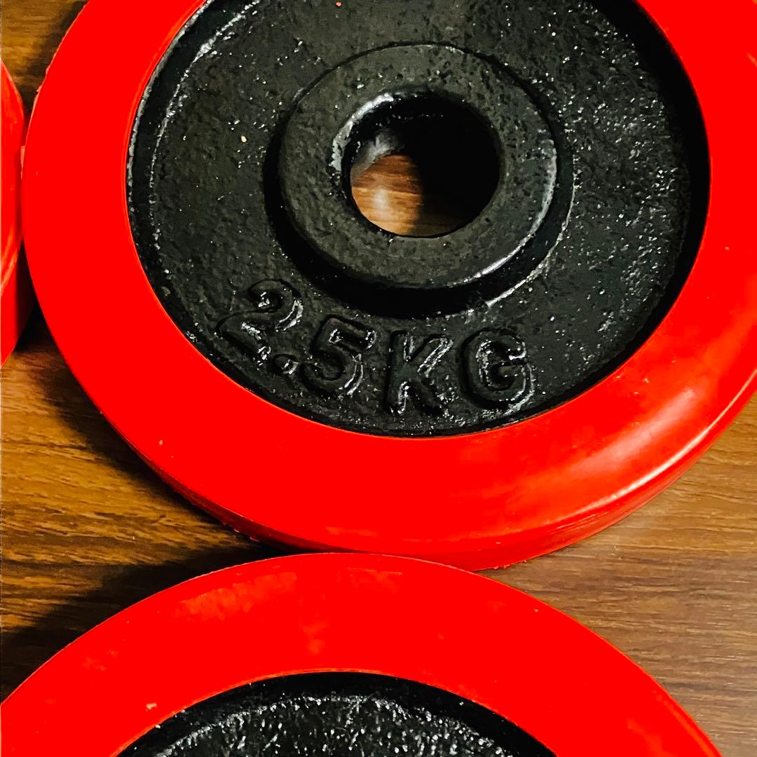 ✨美品✨　片手10kg 合計　20kg ダンベル×2個　ラバー付