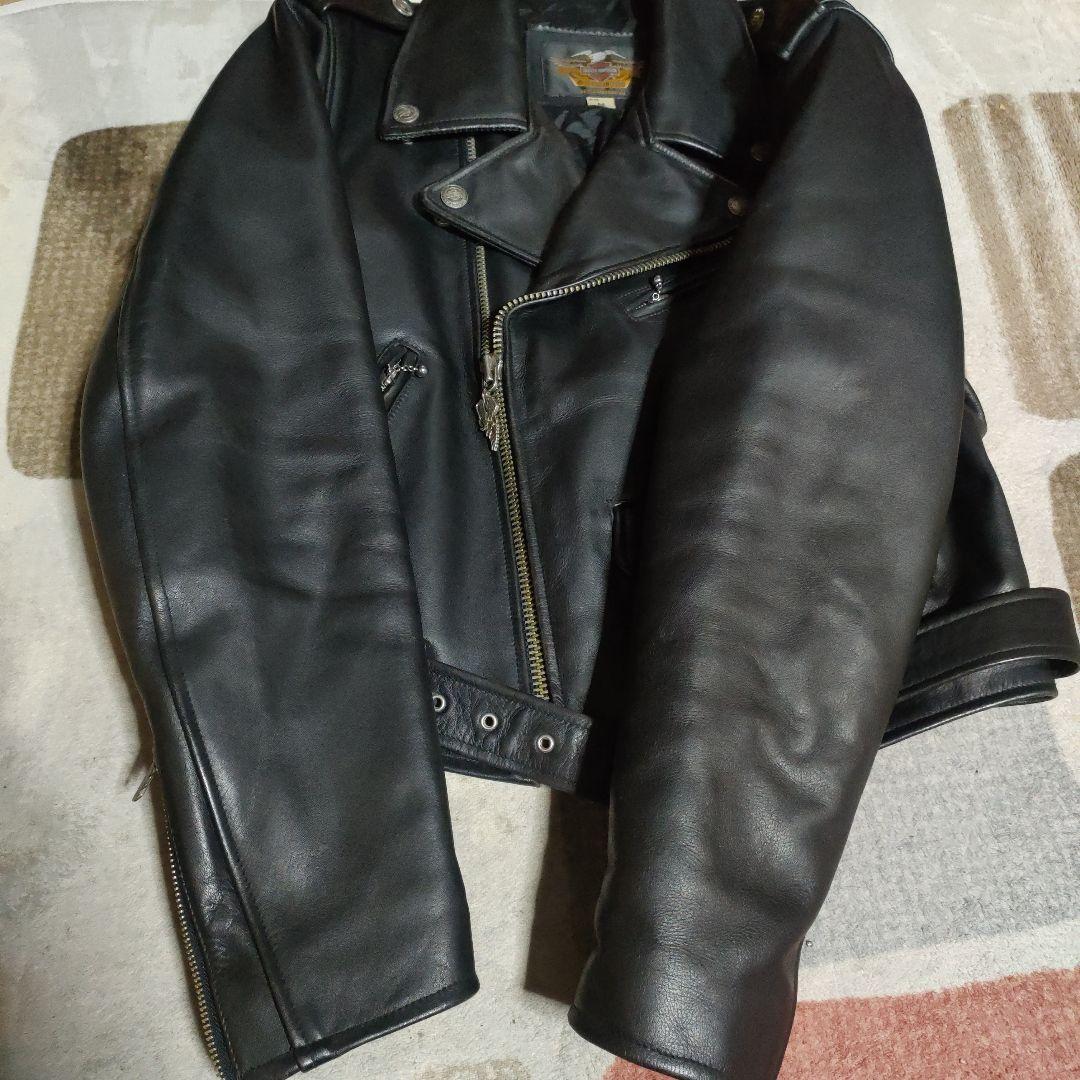 美品Harley Davidson ダブルライダースジャケット Mサイズ40位