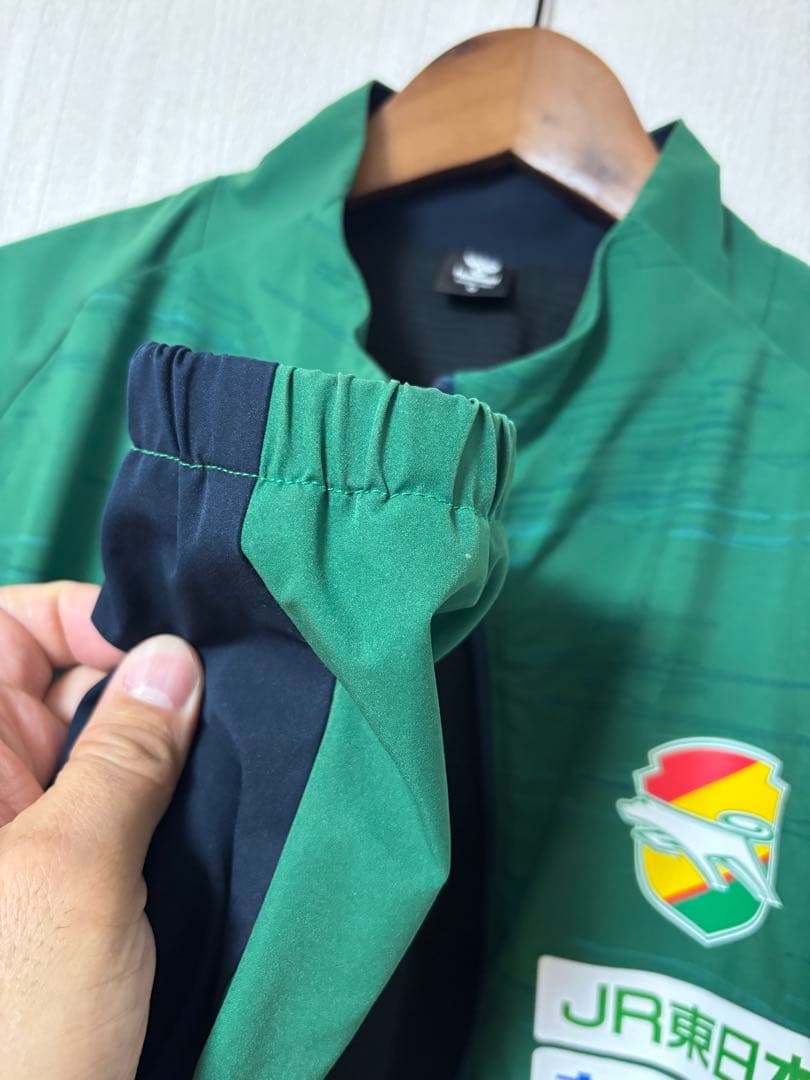 JEF UNITED ウーブンジャケット（グリーン） Oサイズ