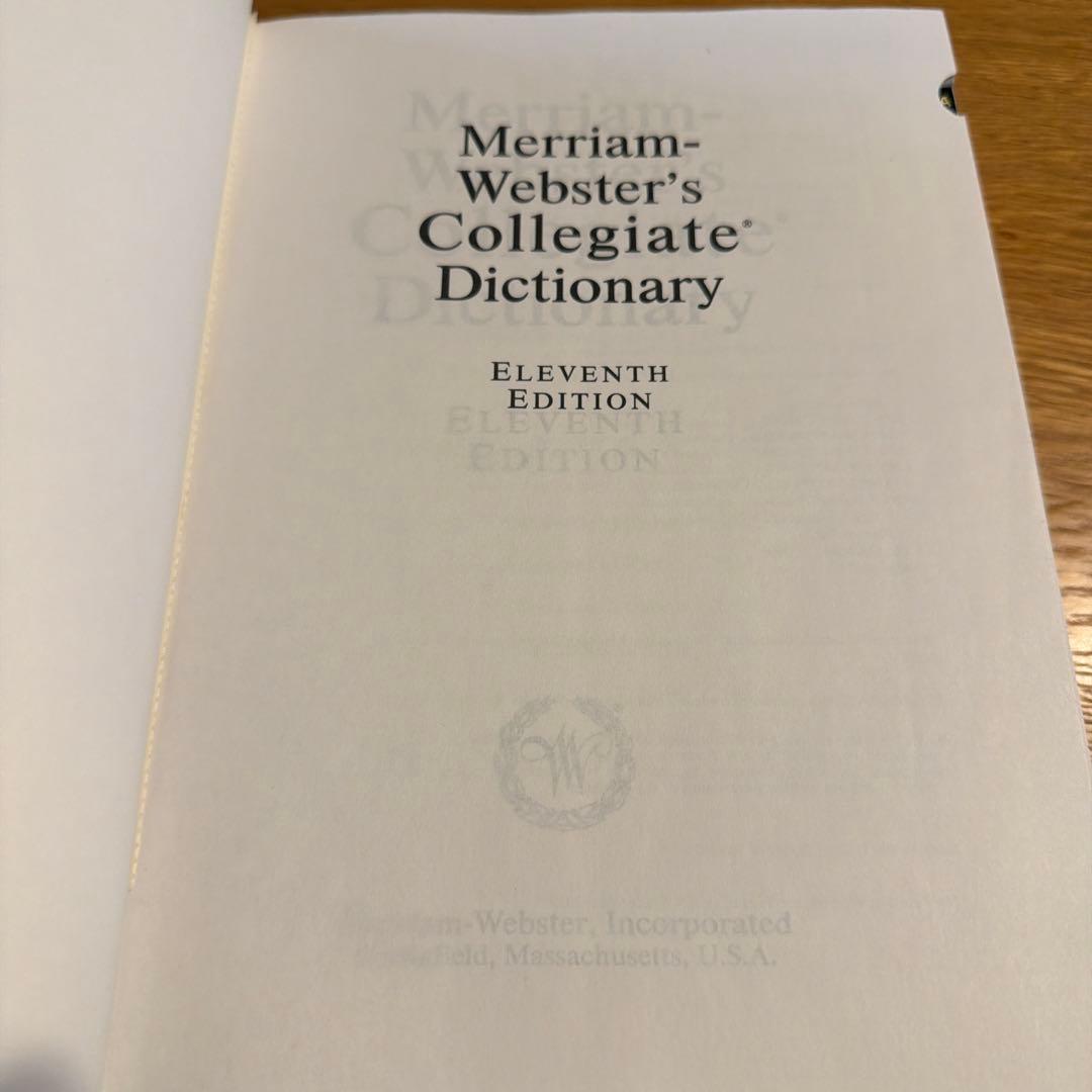 語学・辞書・学習参考書 Merriam-Webster's collegiate dictionary